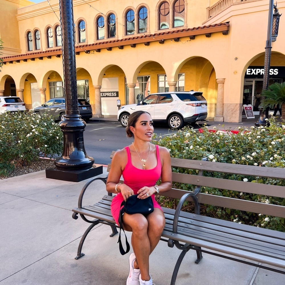 Fabletics Vibrant Pink Mini Dress - Picture 2 of 4